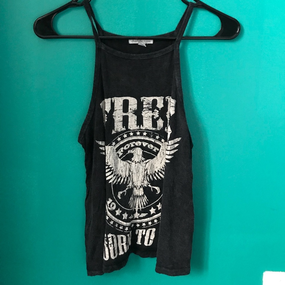“Born To Be Free” Halter Tank